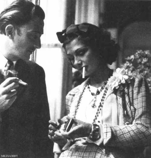 yumscrumdiddlyumptious: Match made in heaven. Salvador Dali and Coco Chanel 