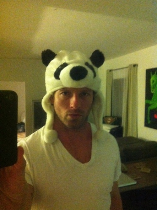 Peter Hale in a panda hat, well played peter, well played.