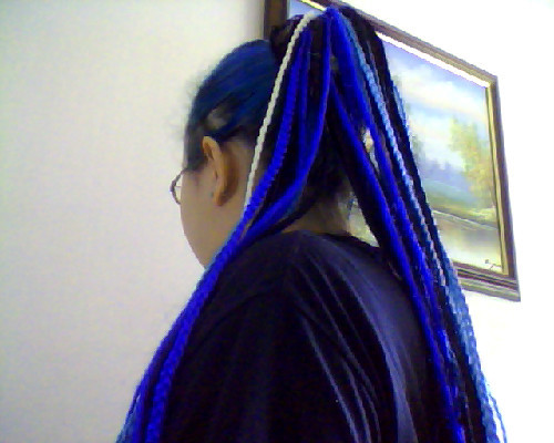Realised that my hair currently matches some of the fake hair...