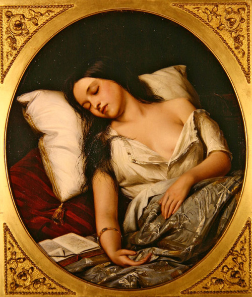  Pleasant Dreams (1852). Henry Nelson O’Neil (1817-1880). 