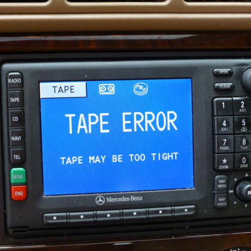 Mercedes benz cassette player stuck