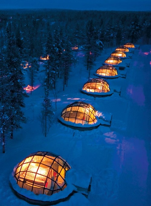 darlingrachel: renting a glass igloo in Finland to sleep under the northern lights I want to go here. 