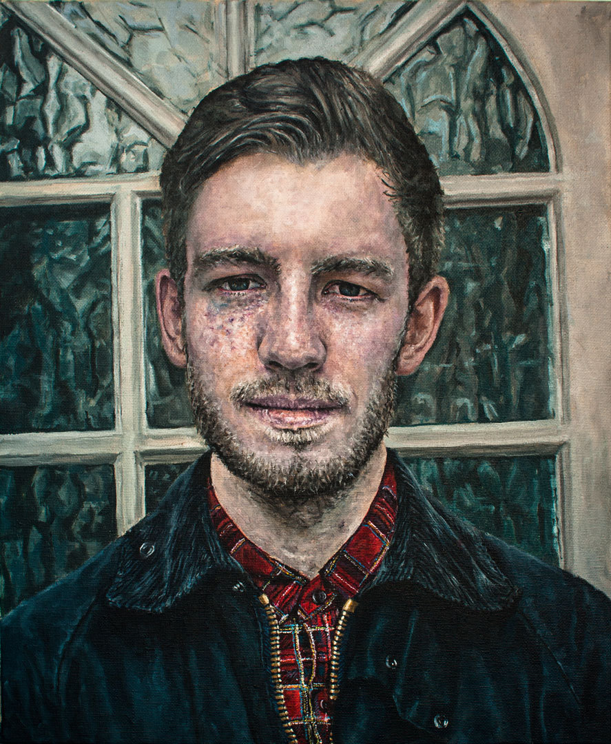Here&#8217;s an oil portrait of my brother. Click through for a time lapse video of me painting it.