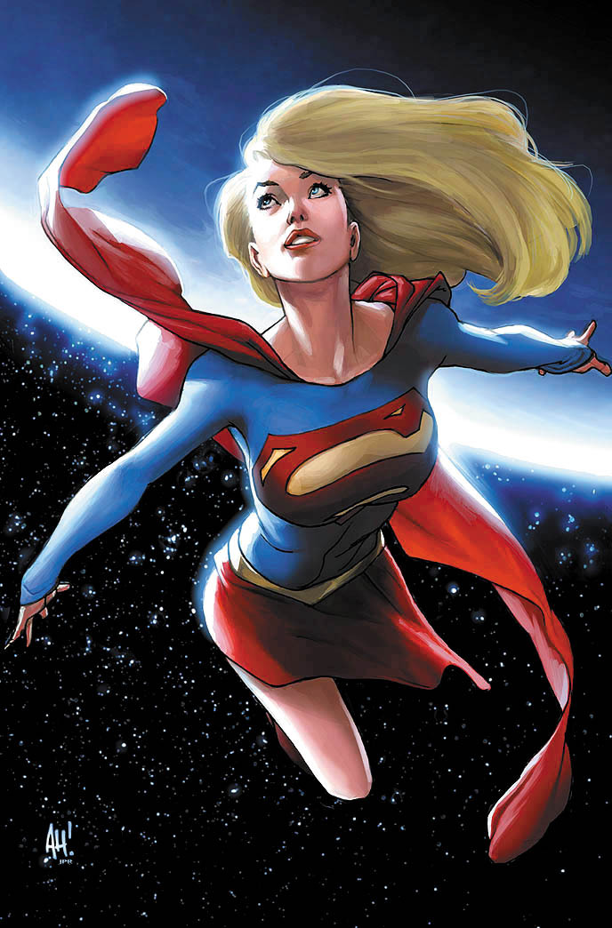 Supergirl in space by Adam Hughes