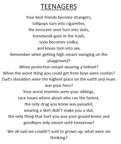 Teen Quotes Poems 113