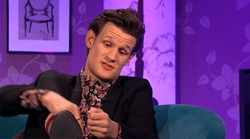 abbehtron :Doing your shoelaces on Chatty Man because you’re Matt Smith 