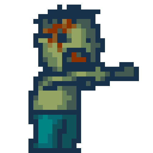 pixel art zombie