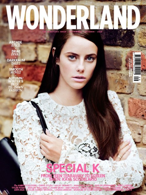 Kaya Scoledario— Wonderland Magazine Fall 2012