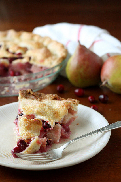 clottedcreamscone: Cranberry Pear Pie by annalisesandberg on Flickr.