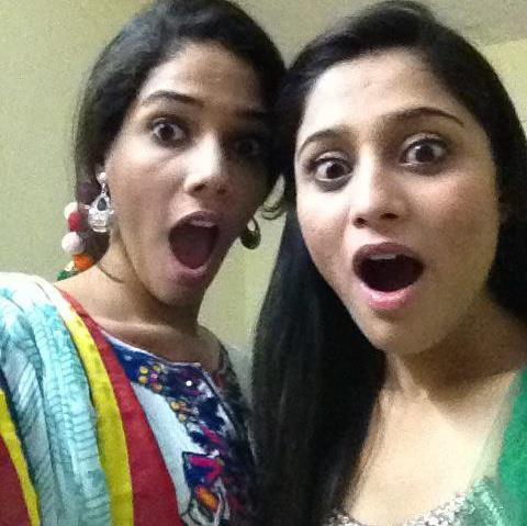 Off screen picture of @saumya_seth with her sister @sethprakriti&nbsp;:))&nbsp;