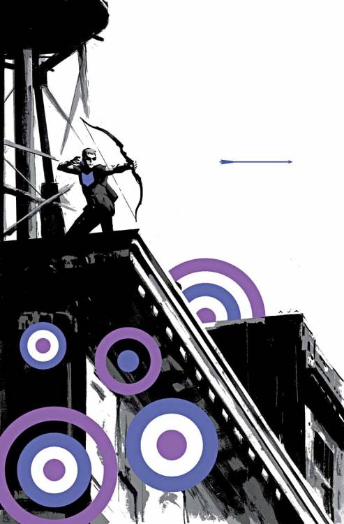 guttersnipercomics:

Hawkeye, vol. 4 #s 1 - 8Covers by David...
