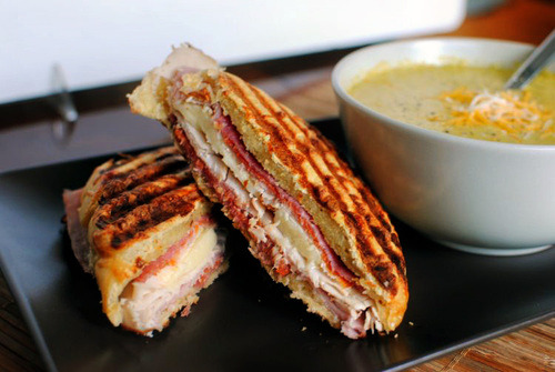 in-my-mouth: Italian Panini with Broccoli &amp; Cheese Soup 