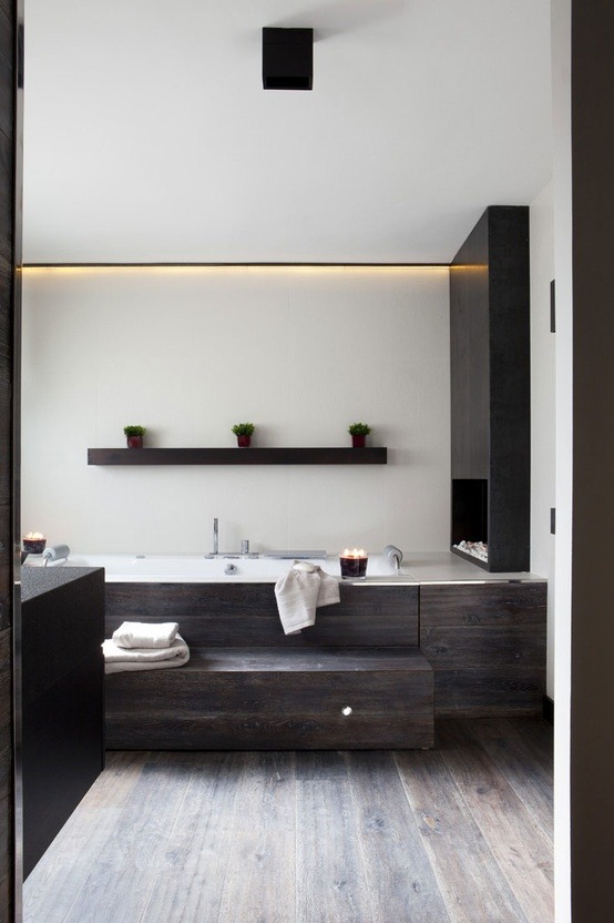 justthedesign: Bathroom Timber And Stainless Steel 