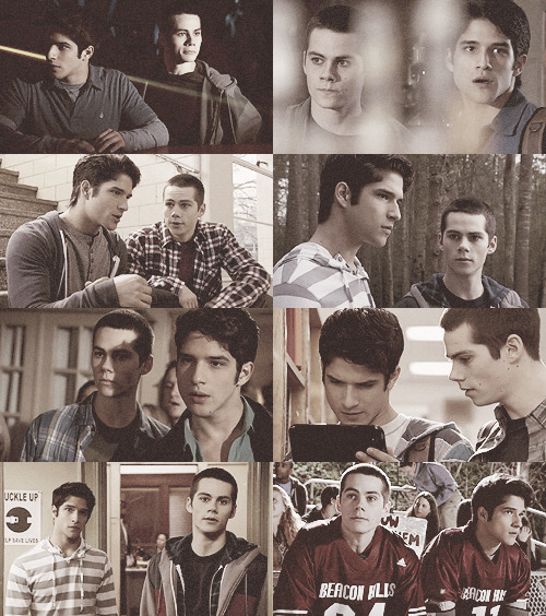  Stiles Stilinski + Scott McCall ❝ Scott and Stiles are both only children with single parents. They don’t have a lot to lean on, in their lives, but they have each other and have had each other their whole lives. They just have this totally natural bond that the audience can pick up on, right form the get-go, without knowing the background of these characters. We don’t really get into the background of them a lot. We just see how they act together, which is like brothers. ❞ 