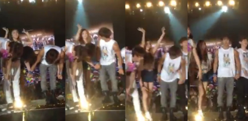 jessica duncurr about bowing/holding hands while jonghyun tries to pretend he don’t and FAILS  -_-