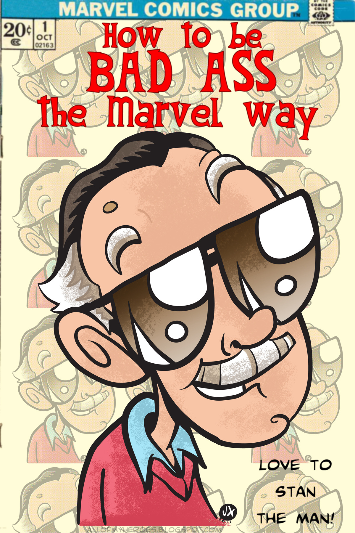 tumblrtoons: Watched a great doc on the great Stan Lee yesterday and sketched him as a warm-up before cutting into freelance. I liked it so much I inked it up and colored it. You’re the best Stan! Thanks for all the comics, heroes, and all you’ve had a hand in creating. Excelsior! -Jeaux Janovsky 