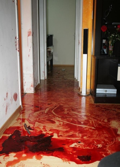 ramirezbundydahmer: The scene of a murder/suicide - After a failed attempt at reconciliation with his wife, Gleberson Campanha Fortuna stabbed his wife to death and then slit his wrists. 
